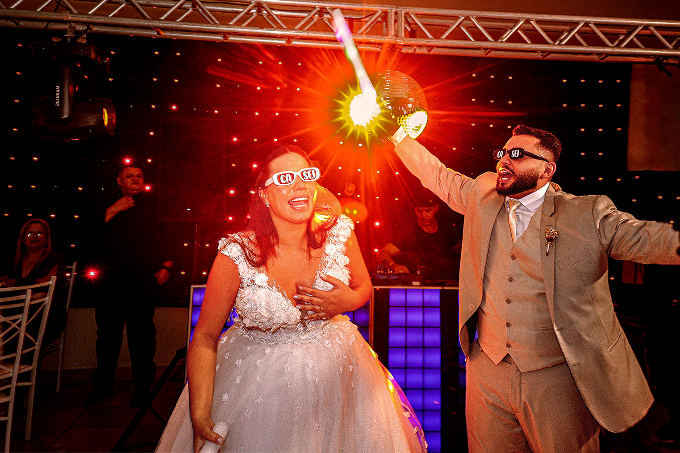 Noiva durante casamento